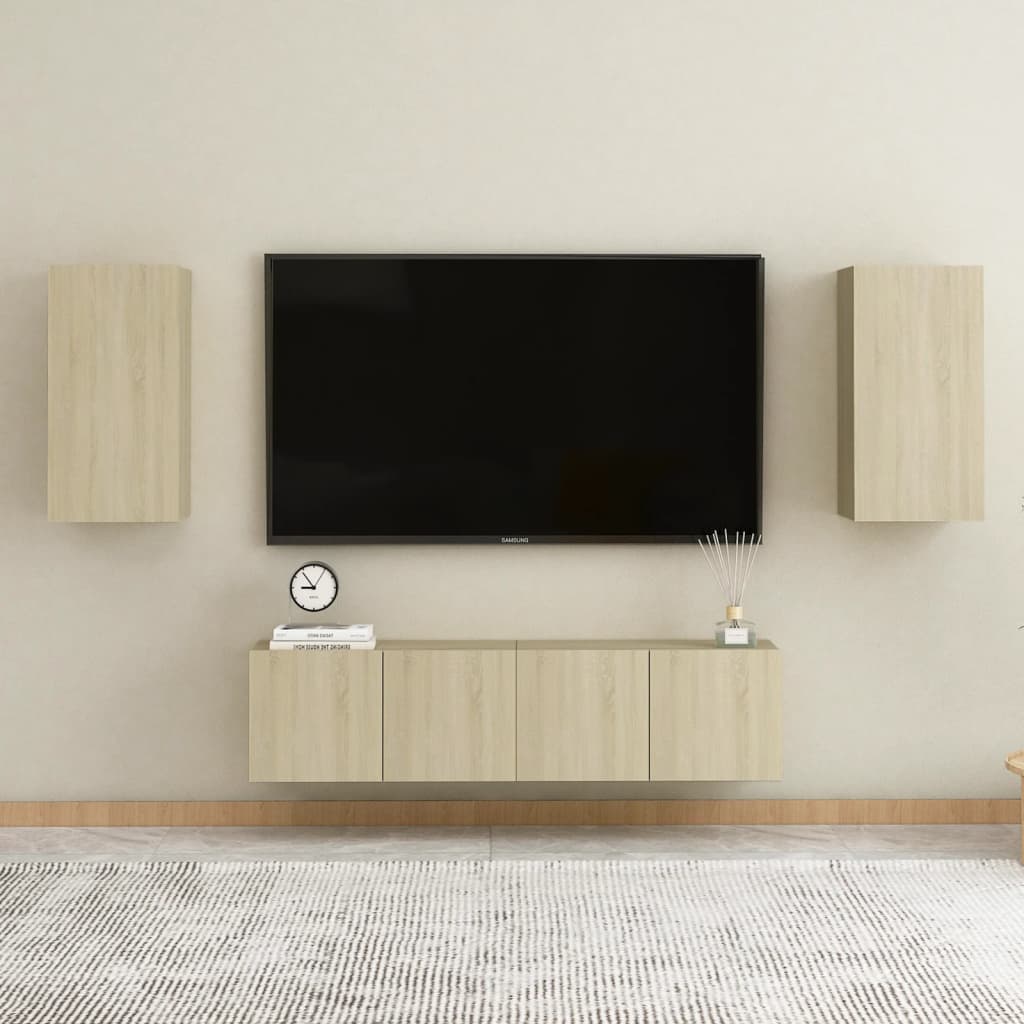 803332 vidaXL TV Cabinet Sonoma Oak 30,5x30x60 cm Chipboard