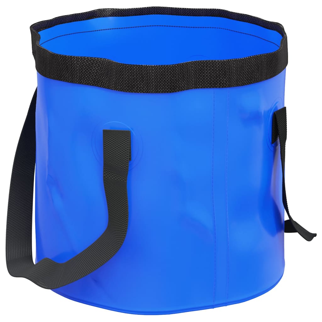 vidaXL Samfellanlegar Fötur 2 stk. Bláar 30 L PVC