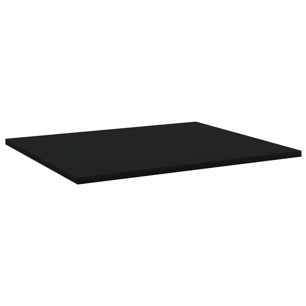 805268 vidaXL Bookshelf Boards 4 pcs Black 60x50x1,5 cm Chipboard