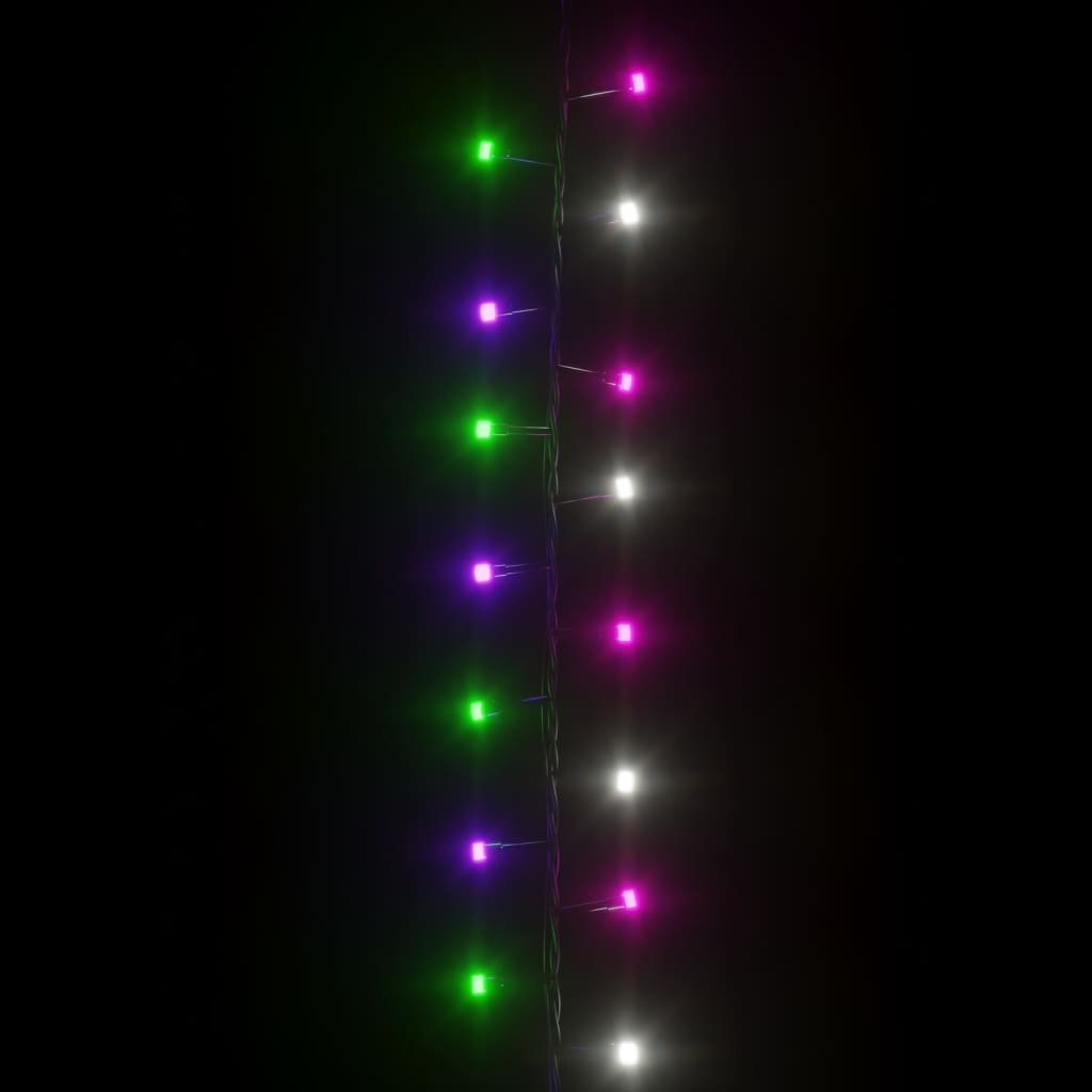 vidaXL LED Ljósasería með 400 LED Ljósum Pastellituð Marglit 13 m PVC