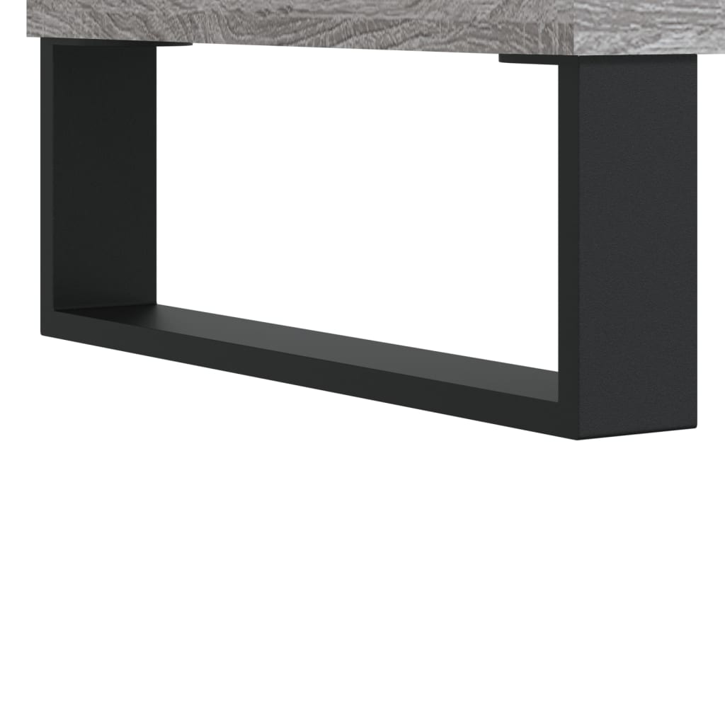 vidaXL Sófaborð Grátt Sonoma 102x44,5x50 Samsettur Viður