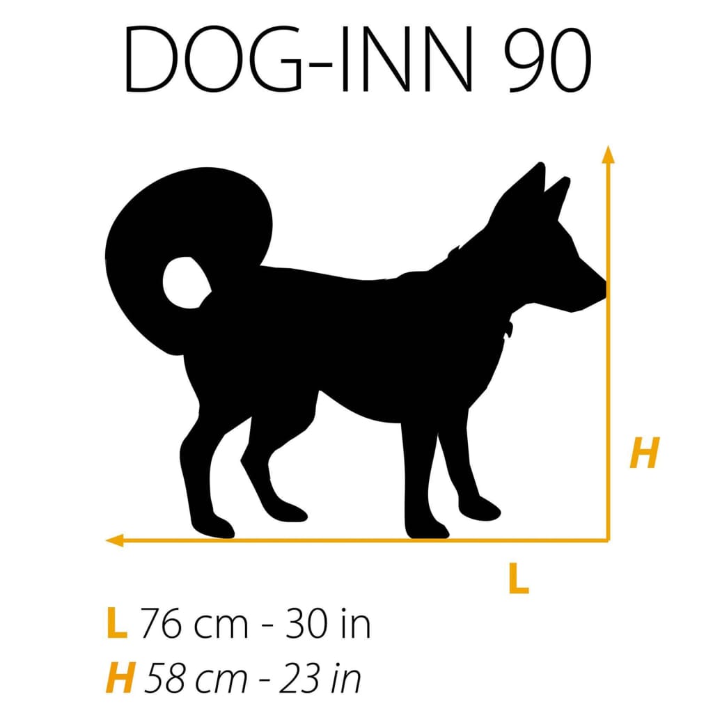 Ferplast Hundabúr "Dog-Inn 90" 92,7x58,1x62,5 cm Grátt