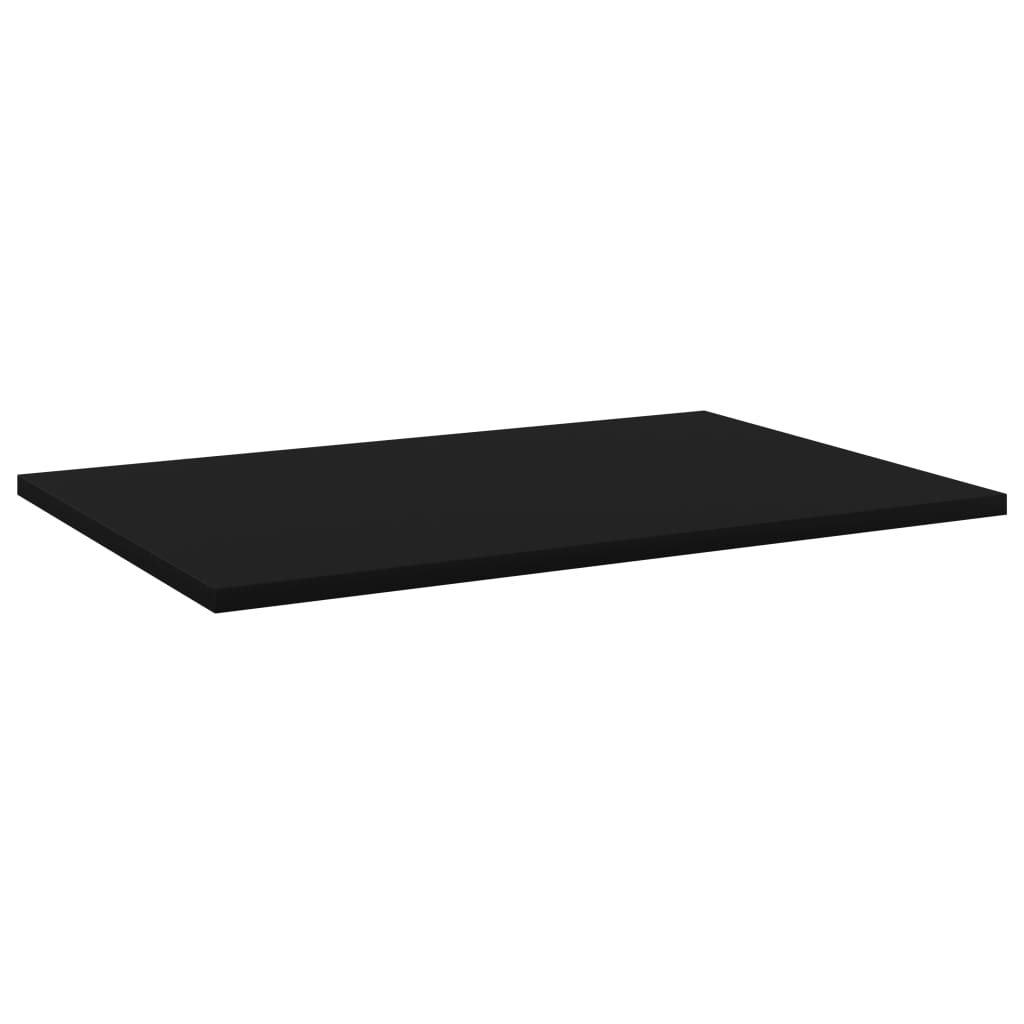 805252 vidaXL Bookshelf Boards 4 pcs Black 60x40x1,5 cm Chipboard
