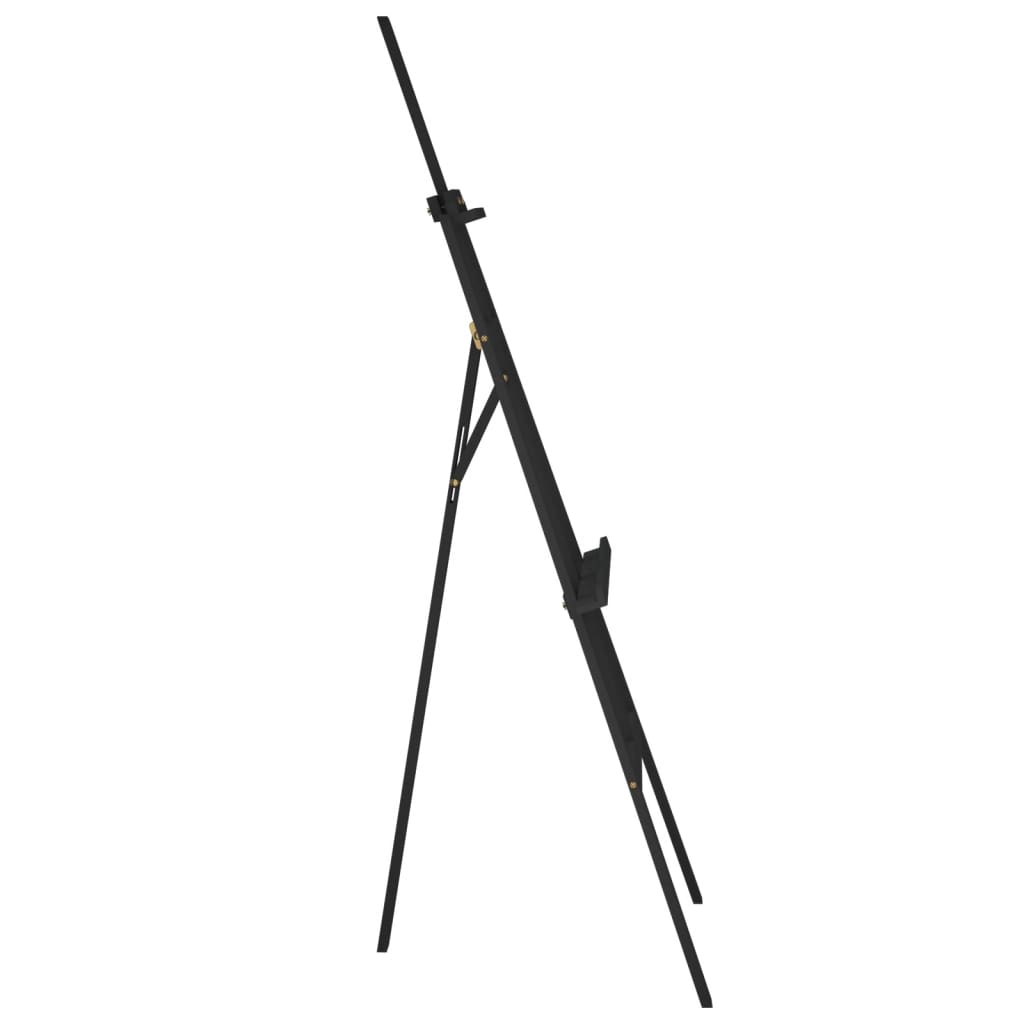 vidaXL Easel Standur Svört 53,5x95x127 cm Gegnheil Fura