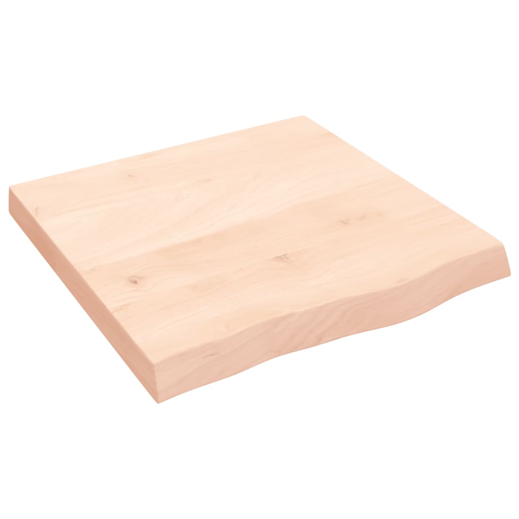 vidaXL Vegghilla 60x60x(2-6) cm Ómeðhöndluð Gegnheil Eik