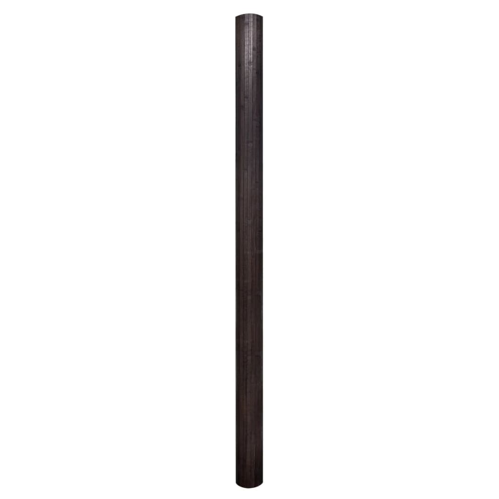 vidaXL Herbergisskilrúm Dökkbrúnn Bambus 250 x 165 cm