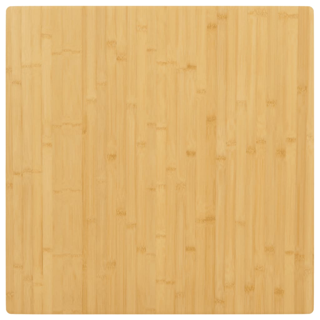 vidaXL Borðplata 90x90x2,5 cm Bambus