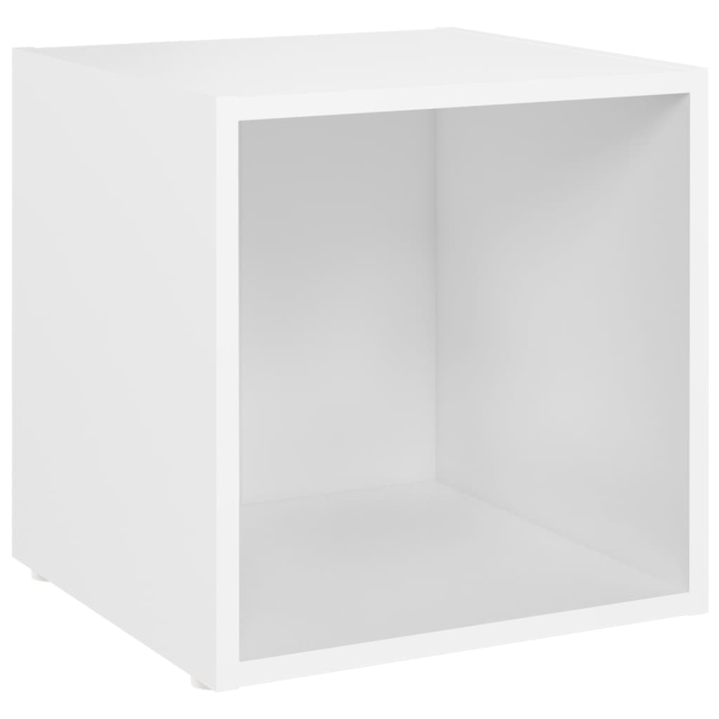 805498 vidaXL TV Cabinet White 37x35x37 cm Chipboard