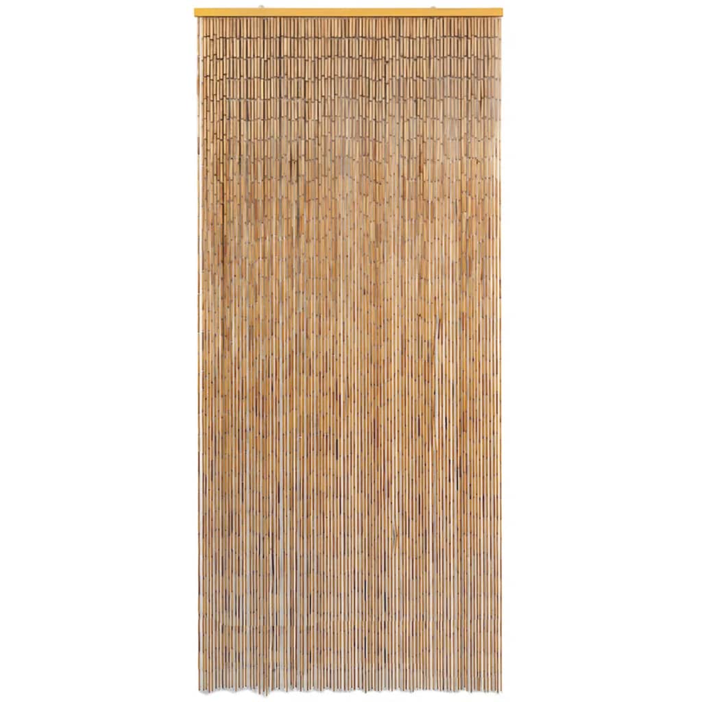 vidaXL Skordýrahurðatjald úr bambus gegn 90x220 cm