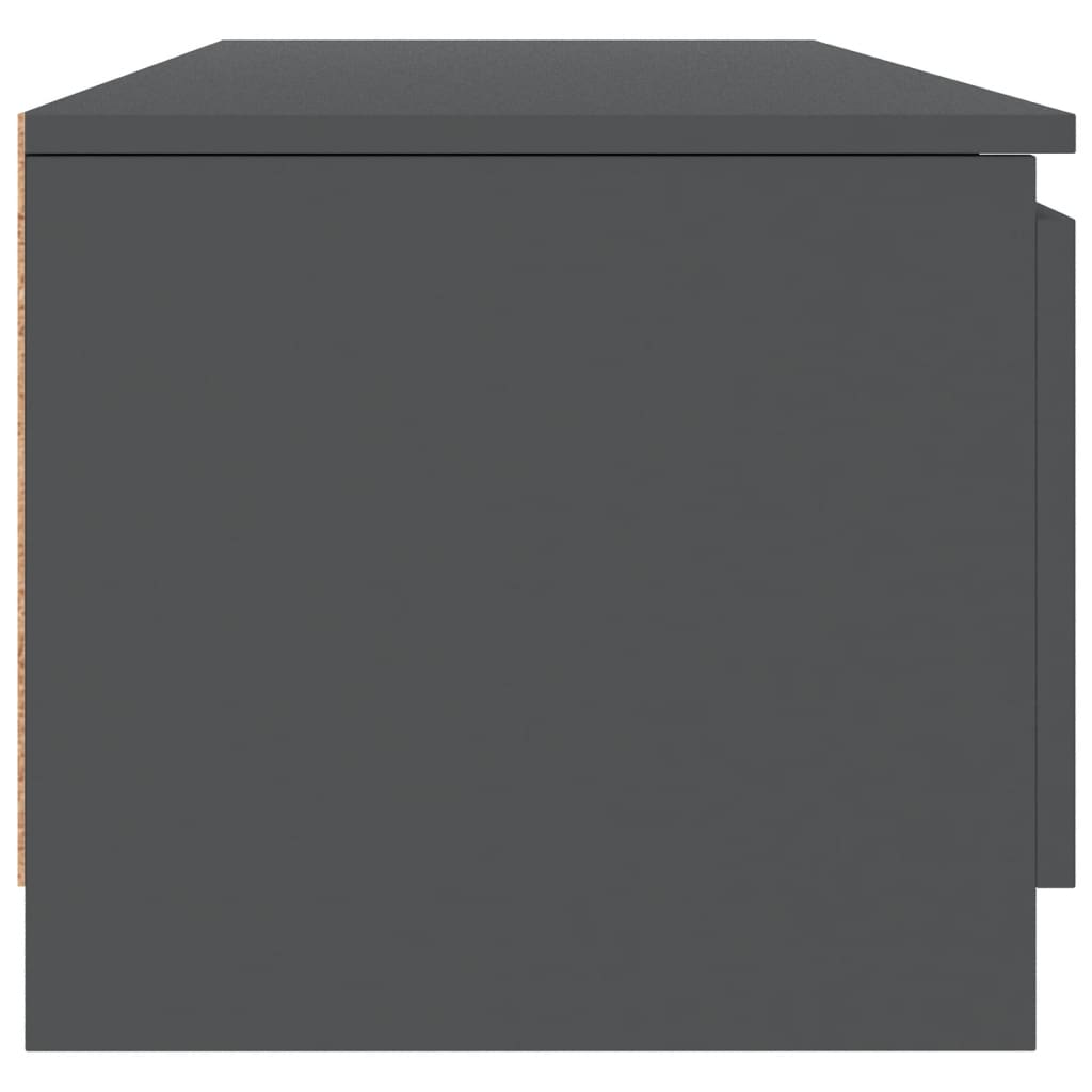800650 vidaXL TV Cabinet Grey 140x40x35,5 cm Chipboard