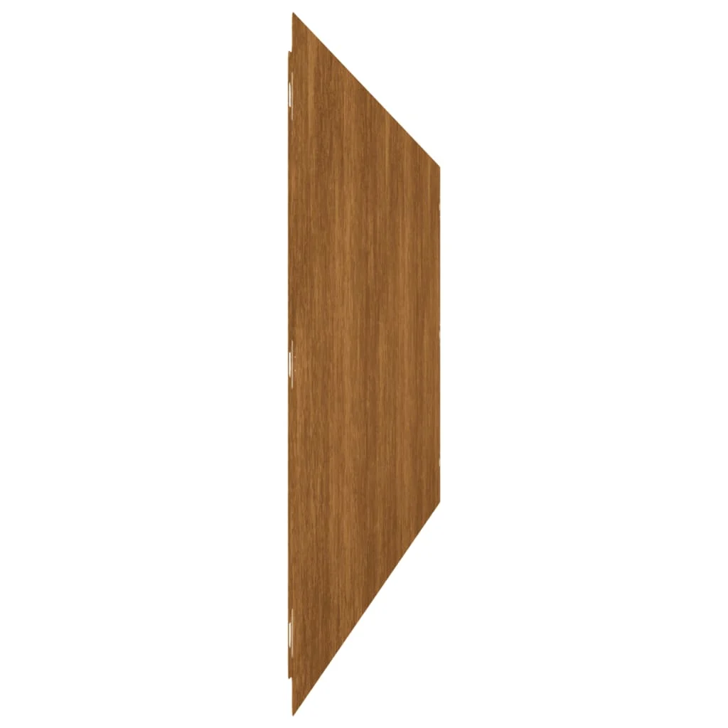 vidaXL Garðkantar 10 stk. 25x103 cm Sveigjanlegt Corten-stál