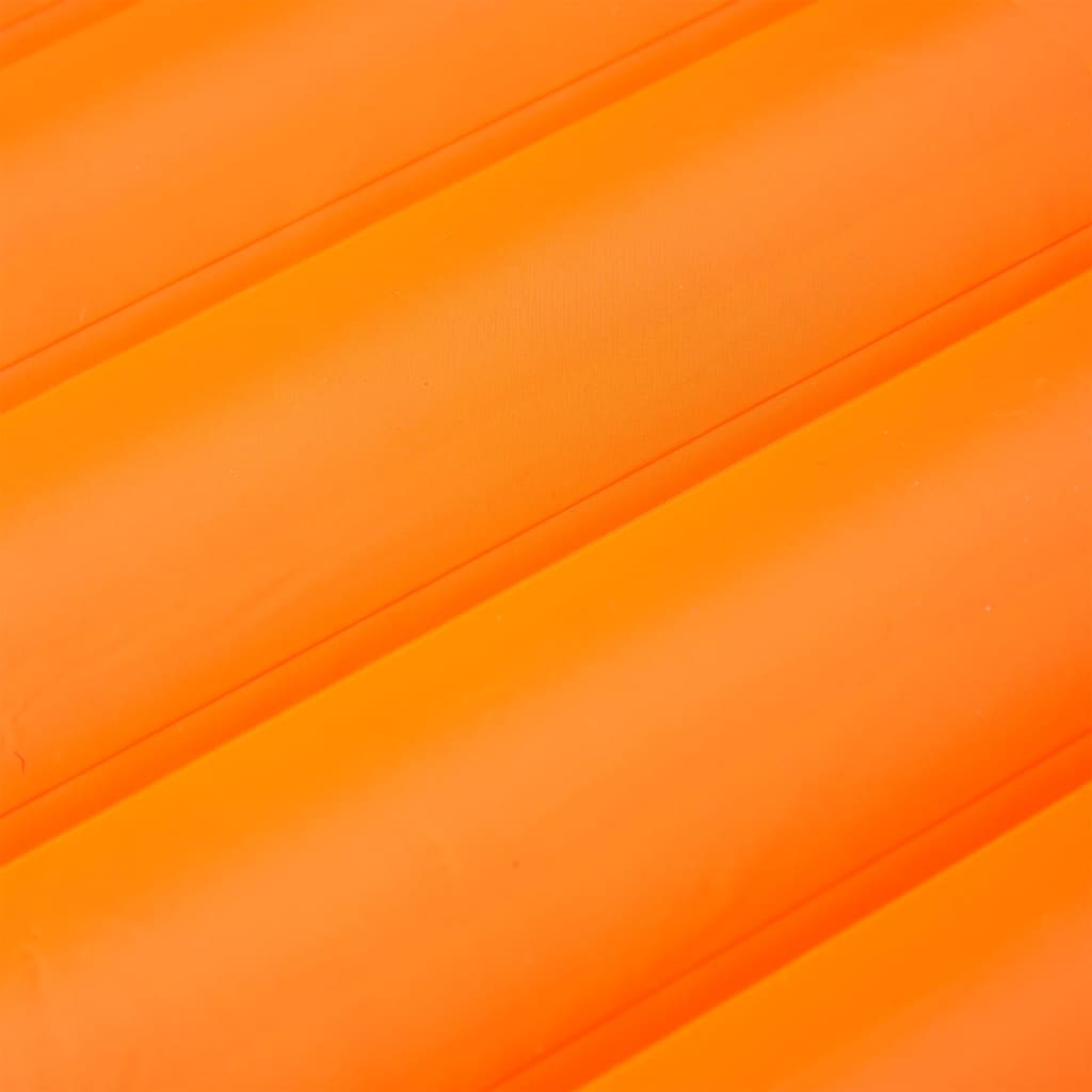 vidaXL Uppblásanleg Útilegudýna með Púða f. 1 manneskju Appelsínugul