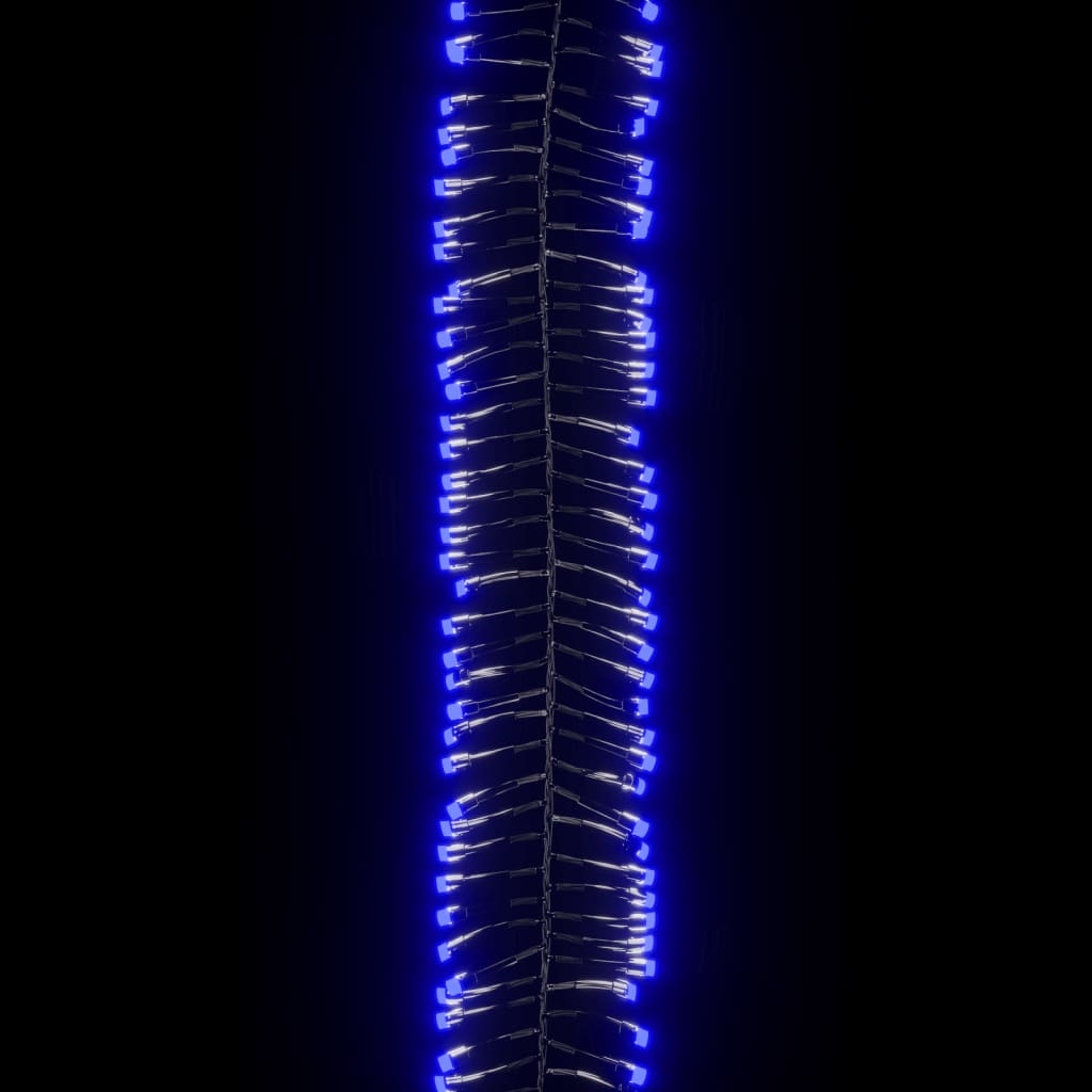 vidaXL LED Ljósasería með 400 Ljósum Blá 7,4 m PVC