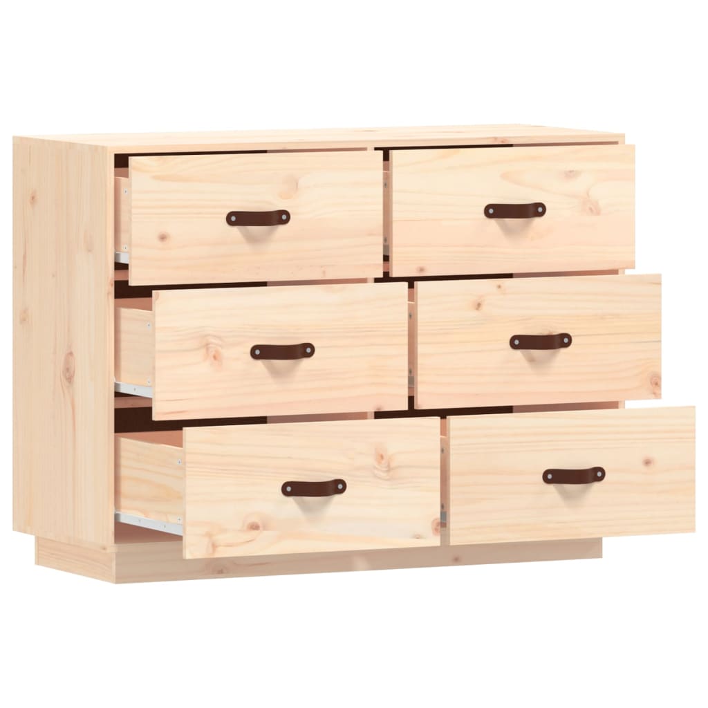 vidaXL skenkur 100x40x75 cm Solid Wood Furu