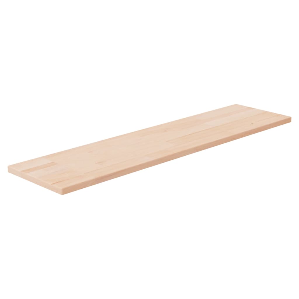 vidaXL Vegghilla 80x20x1,5 cm Ómeðhöndlaður Gegnheill Eikarviður