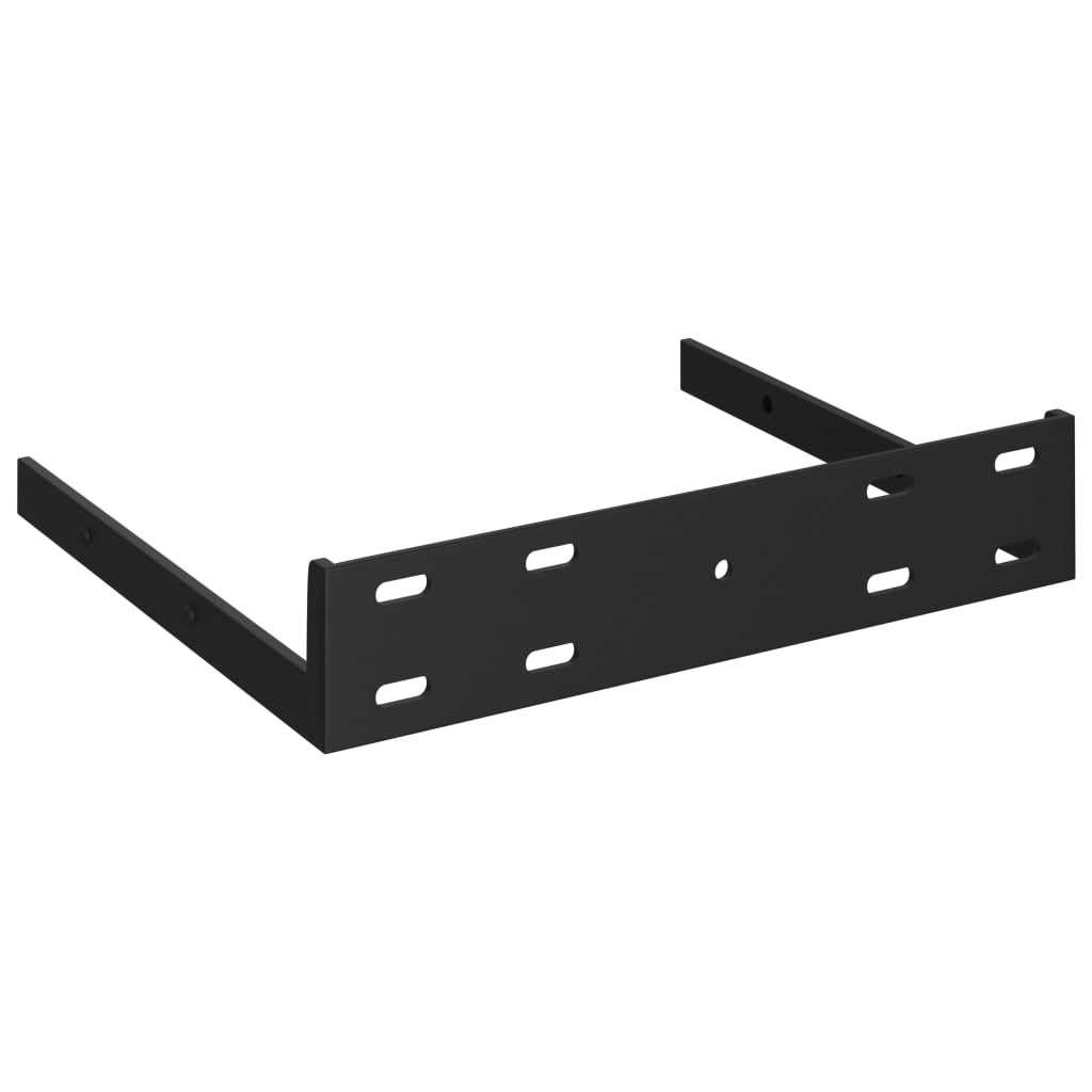 vidaXL Vegghengdar Hillur 4 stk. Háglans Hvítar 23x23,5x3,8 cm MDF