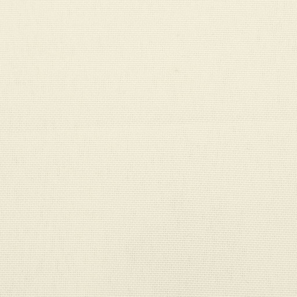 vidaXL Sessa fyrir Bretti Rjómahvít 60x60x8 cm Oxfordefni