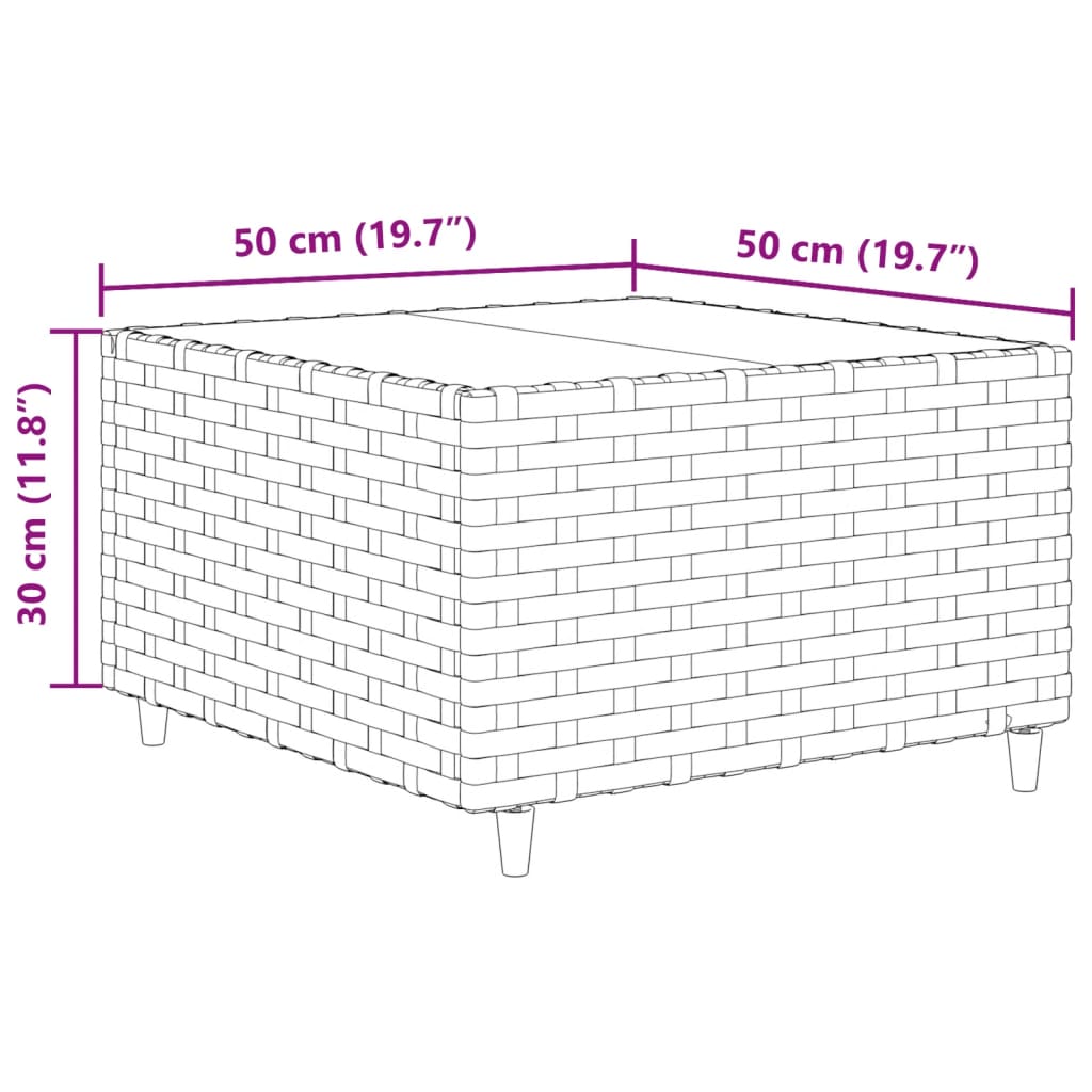 vidaXL 11 Hluta Garðsófasett með Sessum Grár Pólýrattan