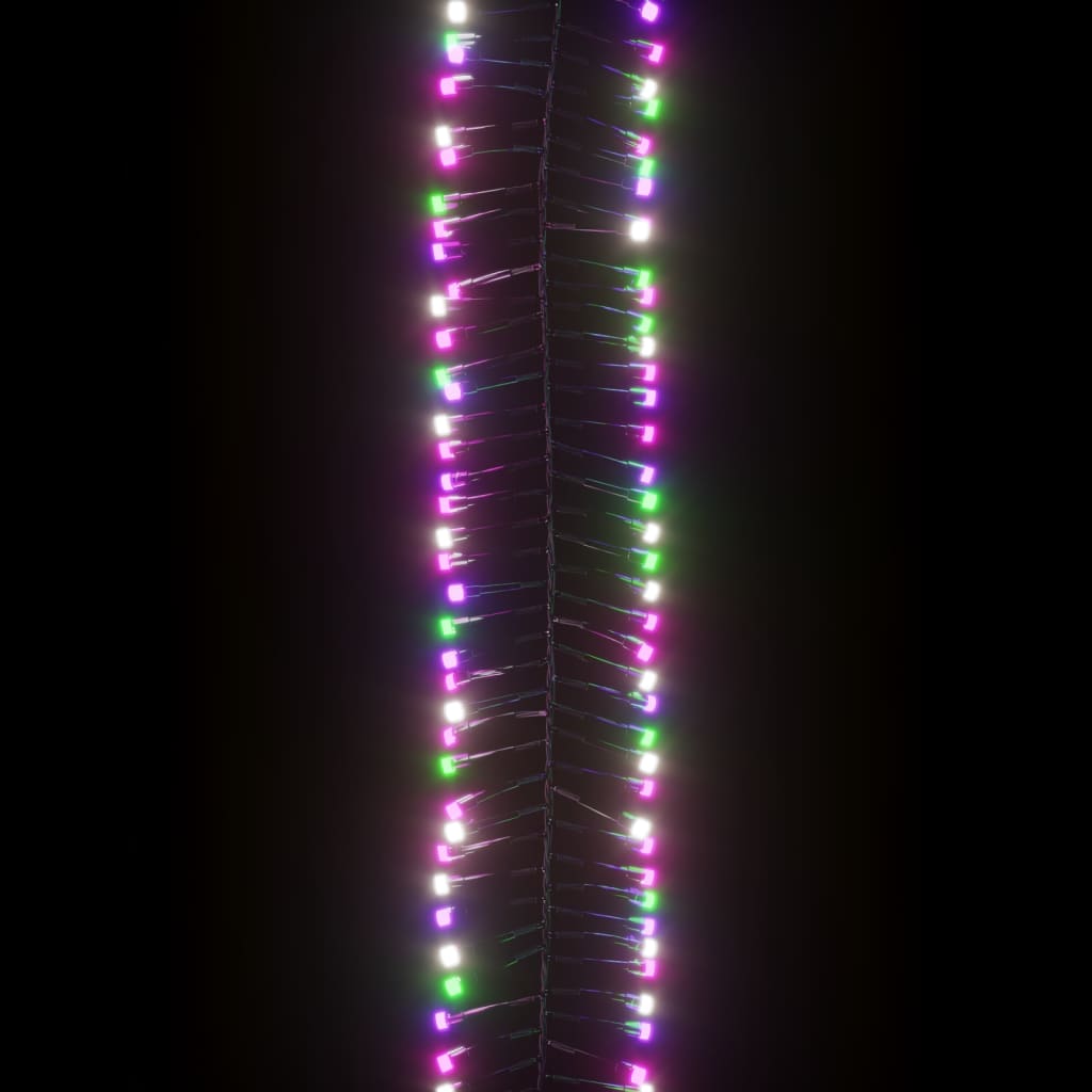 vidaXL LED Ljósasería með 400 Ljósum Pastellituð Marglit 7,4 m PVC