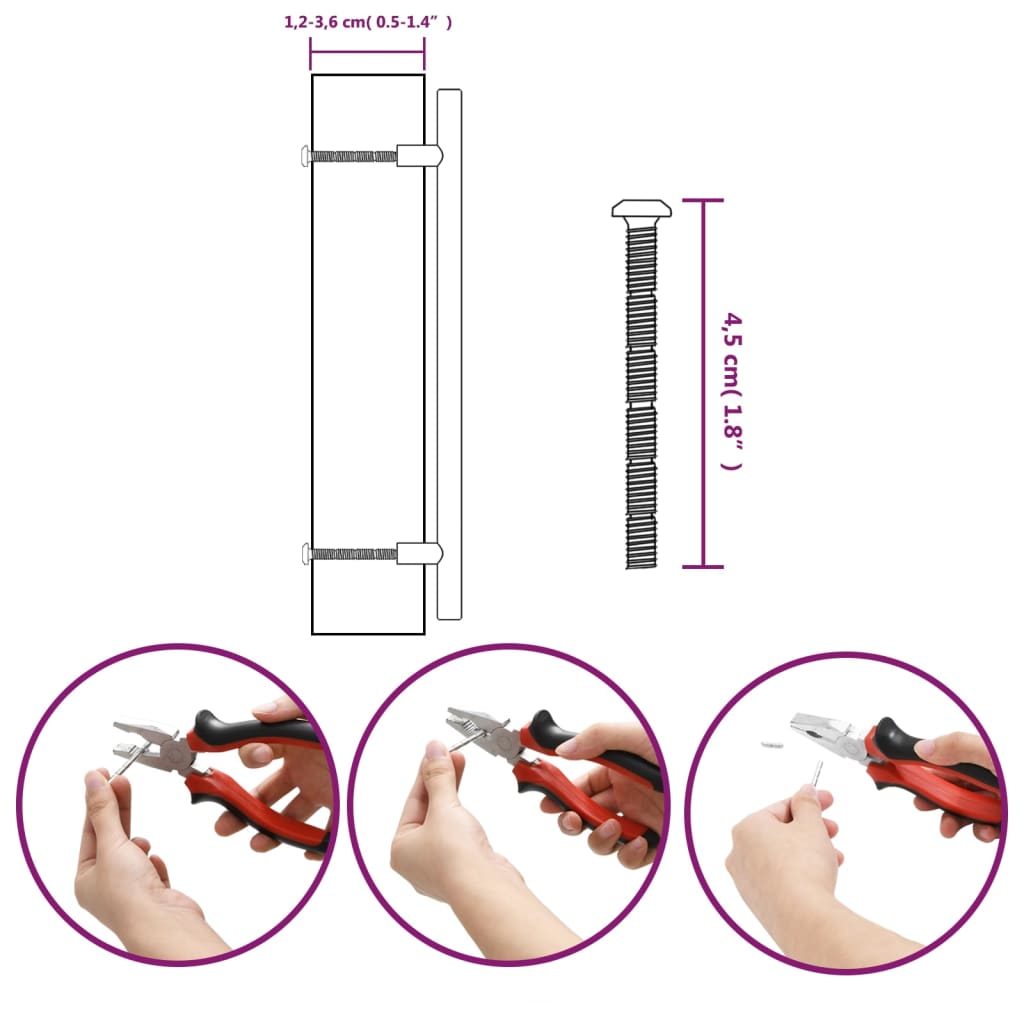 vidaXL Skápur Handföng 10 stk Bronslitað 192 mm Ryðfrítt stál