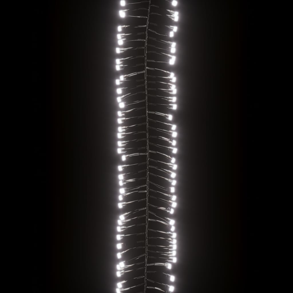 vidaXL LED Ljósasería með 400 Ljósum Kalt hvítt 7,4 m PVC