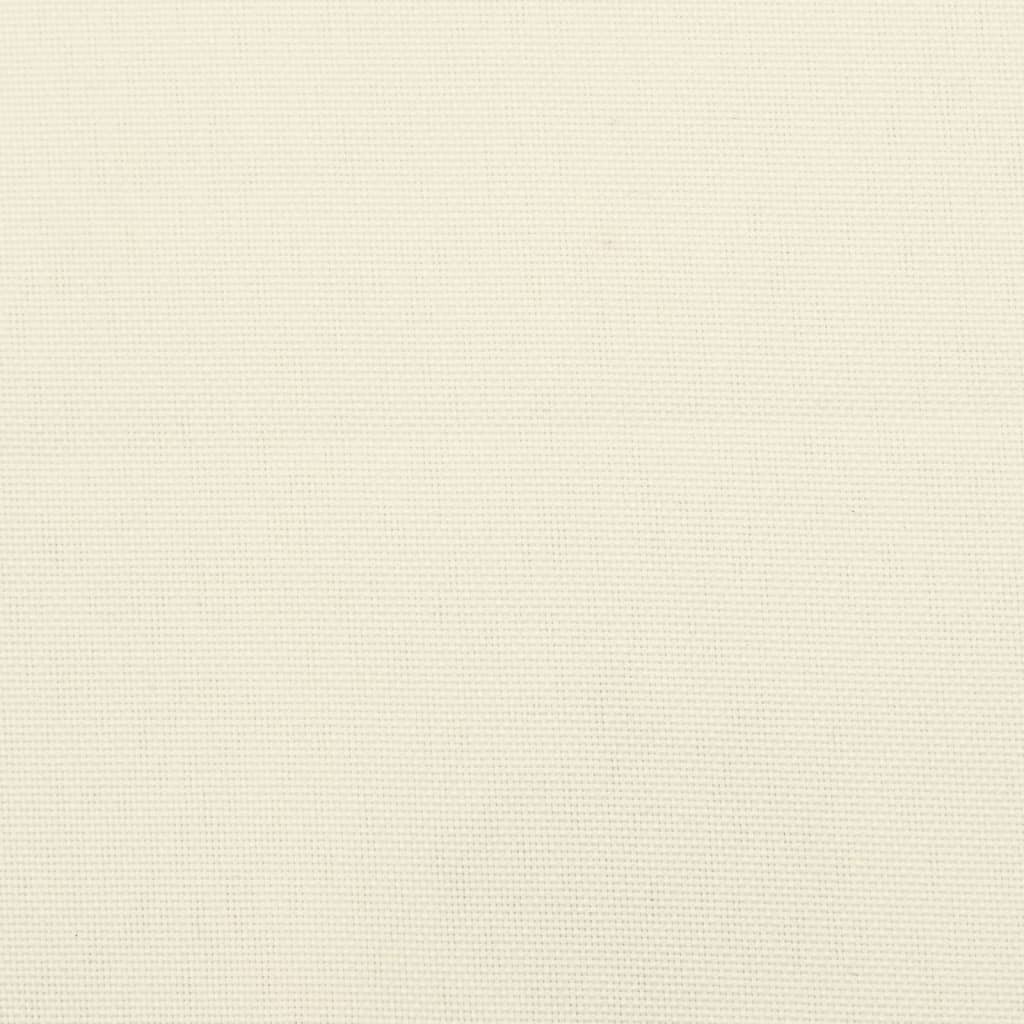 vidaXL Sessa fyrir Bretti Rjómahvít 60x60x6 cm Oxfordefni