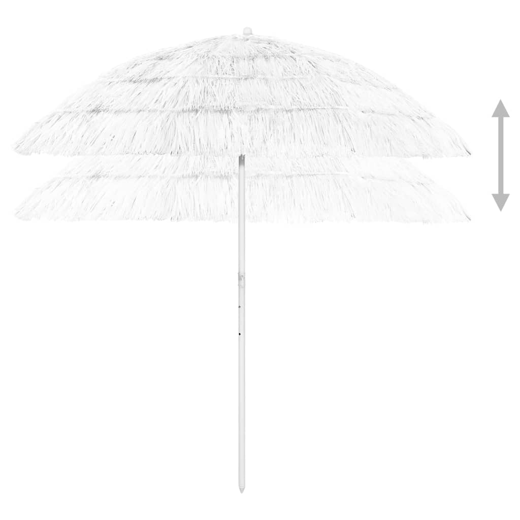 314701 vidaXL Beach Umbrella White 240 cm