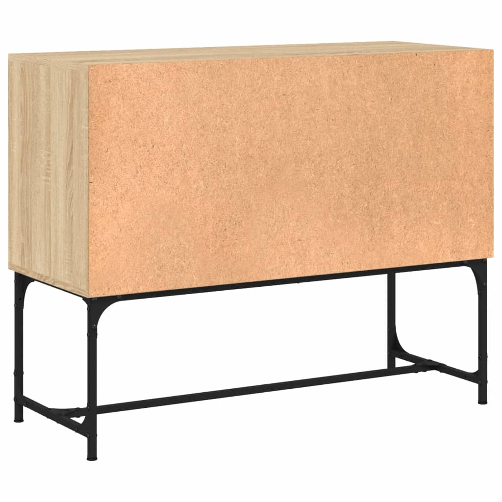 vidaXL Skenkur Sonoma Eikarlitur 100x40x79,5 cm Samsettur Viður