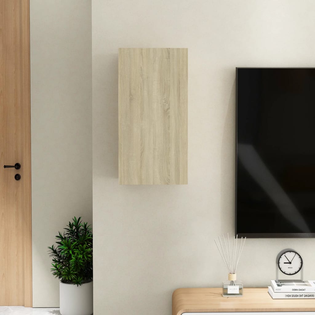803332 vidaXL TV Cabinet Sonoma Oak 30,5x30x60 cm Chipboard