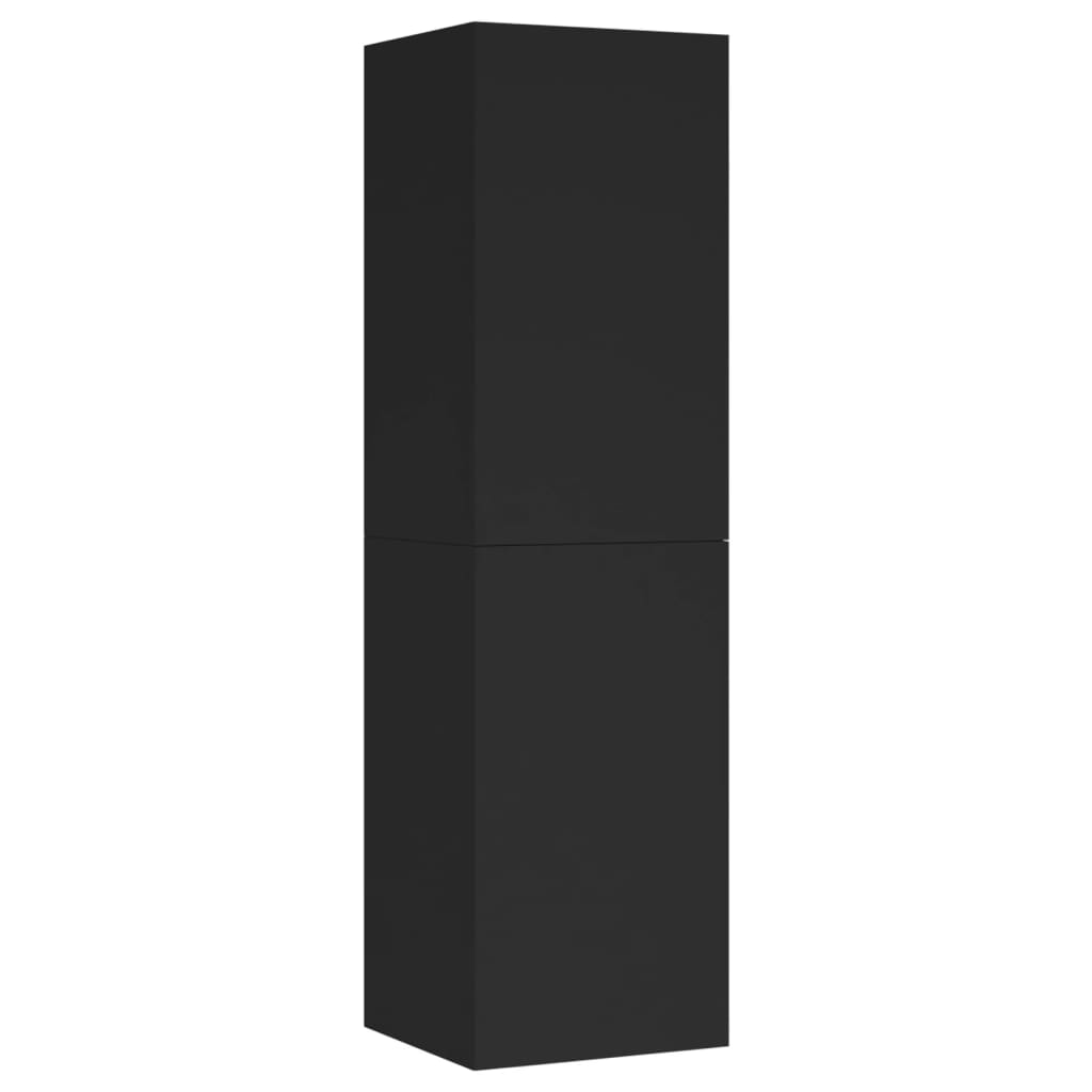 803364 vidaXL TV Cabinet Black 30,5x30x110 cm Chipboard
