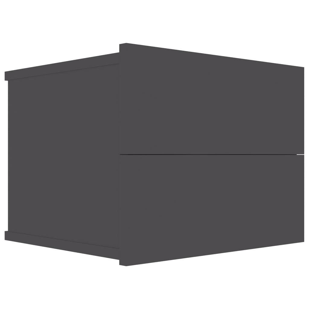 801058 vidaXL Bedside Cabinets 2 pcs Grey 40x30x30 cm Chipboard