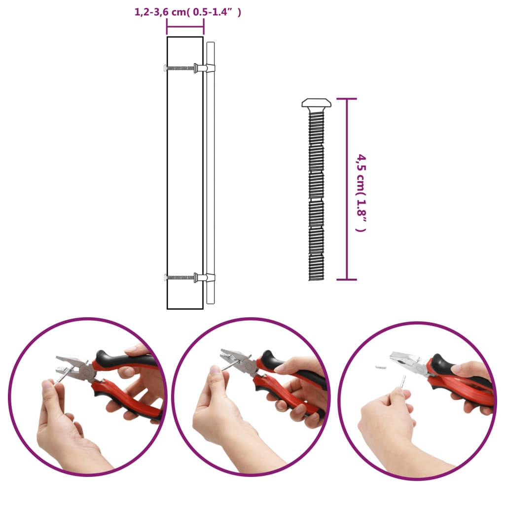 vidaXL Skápur Handföng 20 stk Bronslitað 320 mm Ryðfrítt stál