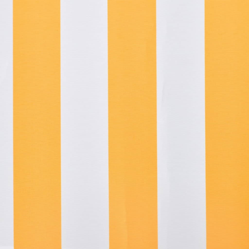 vidaXL Markísa Strigi Appelsínugult og Hvítt 450 x 300 cm