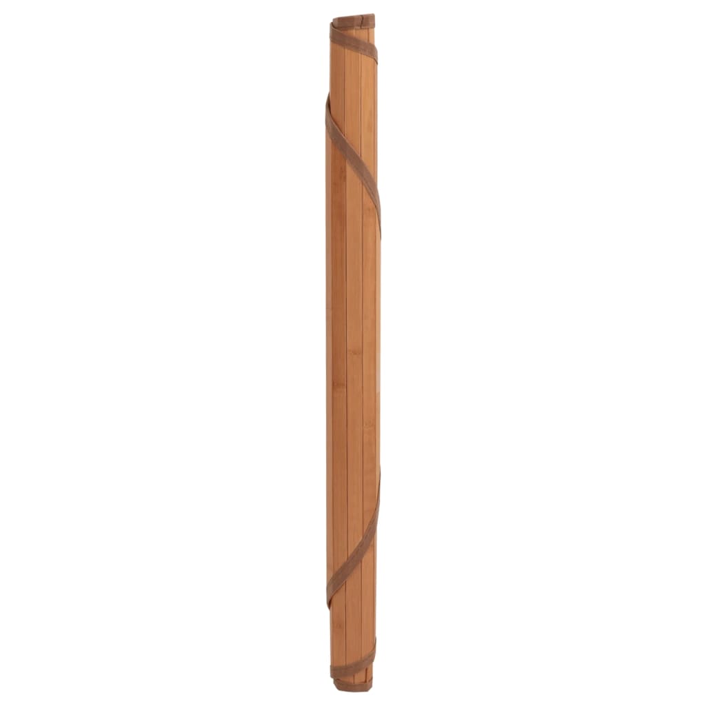 vidaXL Motta Hringlaga Brún 80 cm Bambus