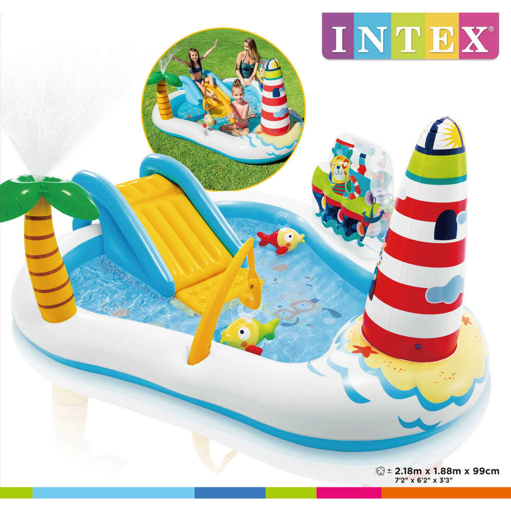 Intex Fishing Fun Play Center Sundlaug 218x188x99 cm