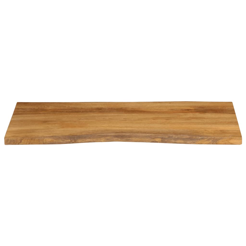 vidaXL Borðplata 110x60x2,5cm Náttúrulegum Brúnum Gegnheill Mangóviður