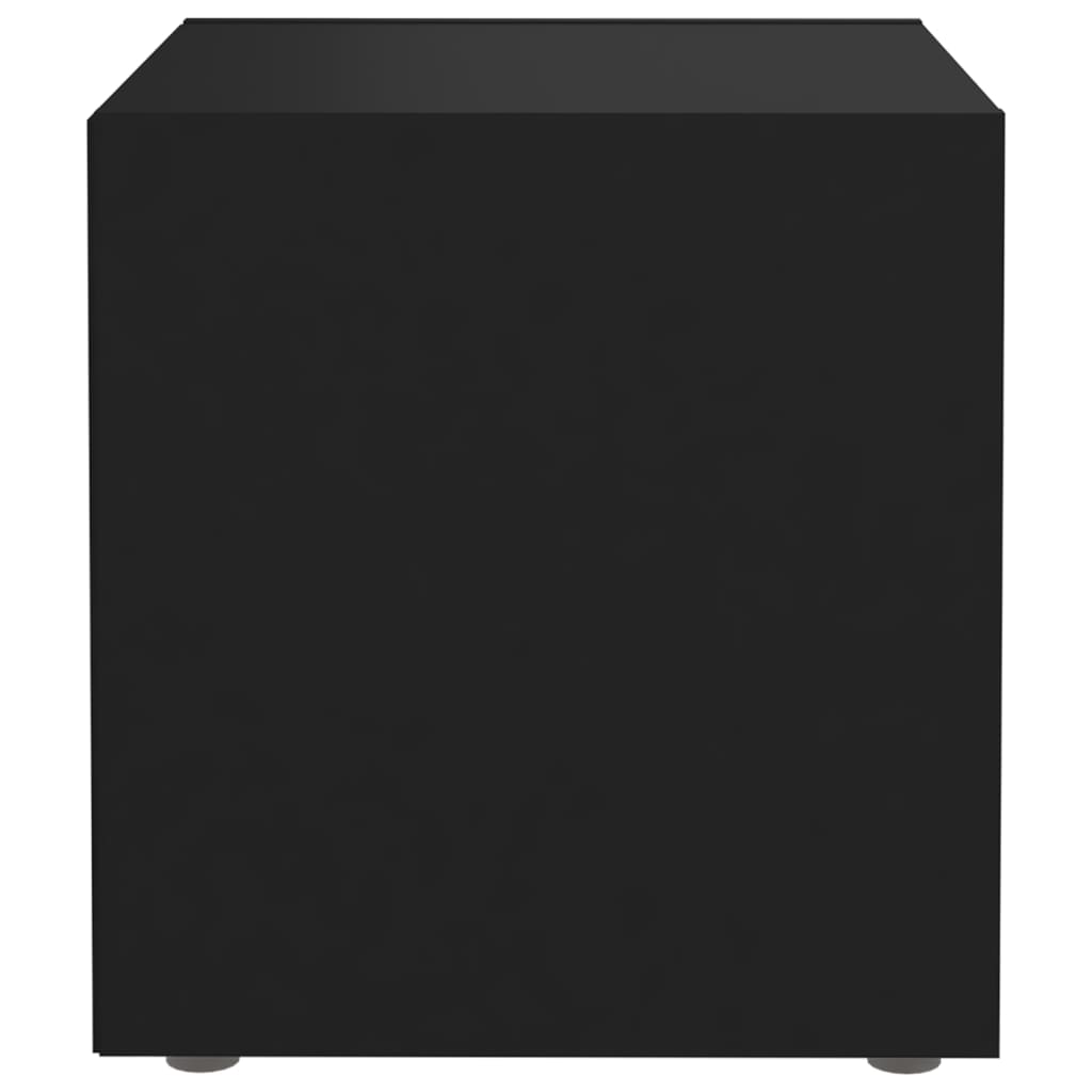 805502 vidaXL TV Cabinets 2 pcs Black 37x35x37 cm Chipboard