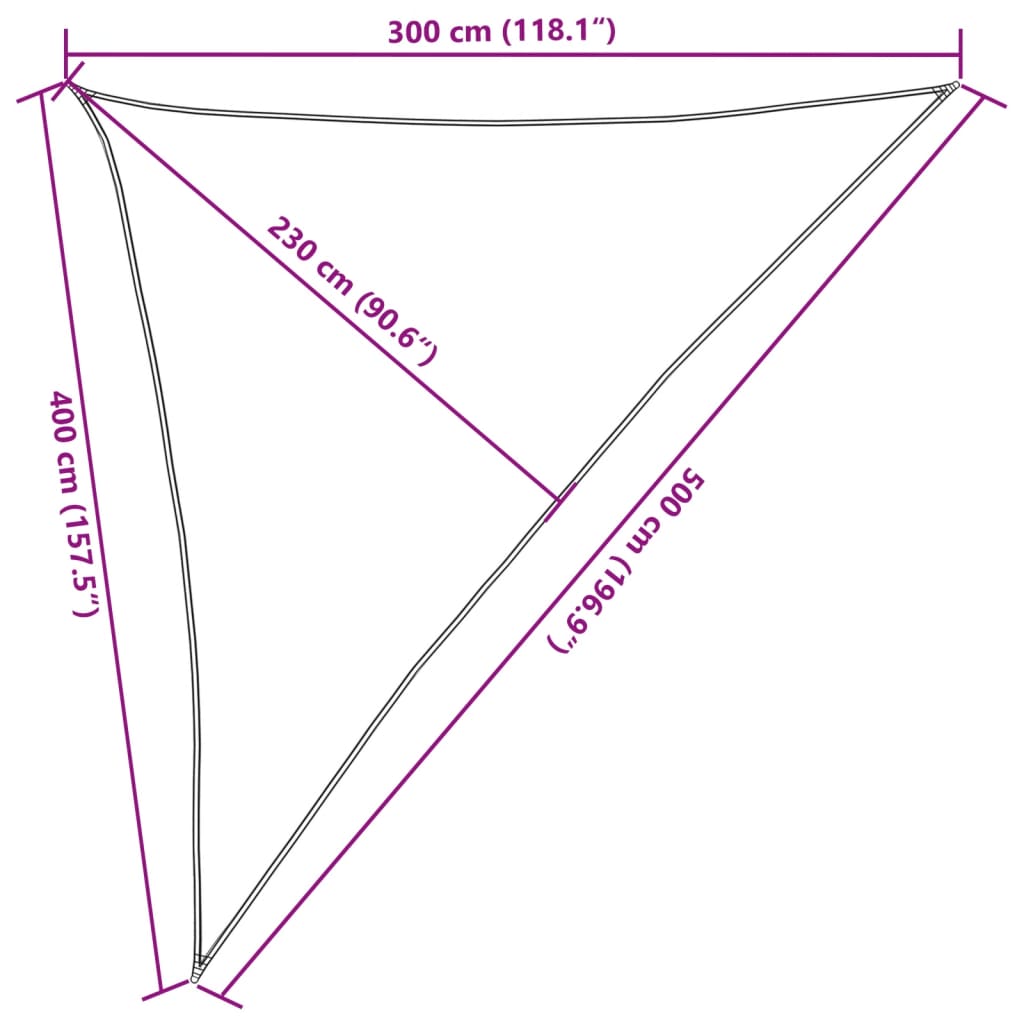 vidaXL Skyggnidúkur 160 g/m² Dökkgrænn 3x4x5 m HDPE